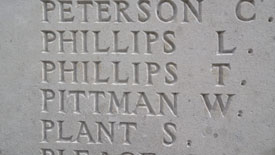 name on wall
